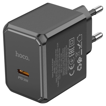 Сетевое зарядное устройство Hoco CS15A Ocean Single Port 30W Черный