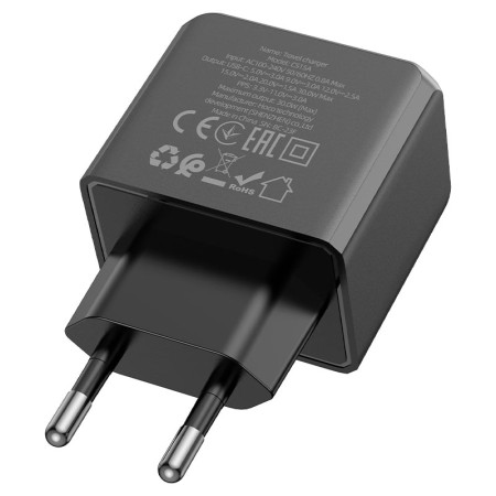 Сетевое зарядное устройство Hoco CS15A Ocean Single Port 30W Черный