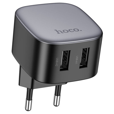 Сетевое зарядное устройство Hoco CS31A Wing dual-port Черный