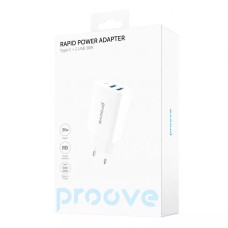 Сетевое зарядное устройство Proove Rapid 30W (2 USB + Type-C) (Белый \ White)