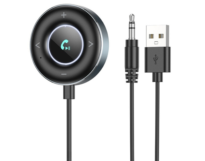Автомобільний FM-Модулятор BOROFONE BC58 Gamble (USB+Jack 3,5mm) (Metal gray)