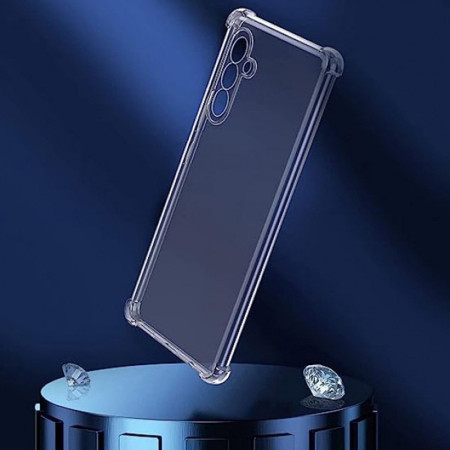 Чехол-силикон Getman Ease logo усиленные углы Samsung Galaxy A56 5G, Прозрачный (Класс B)
