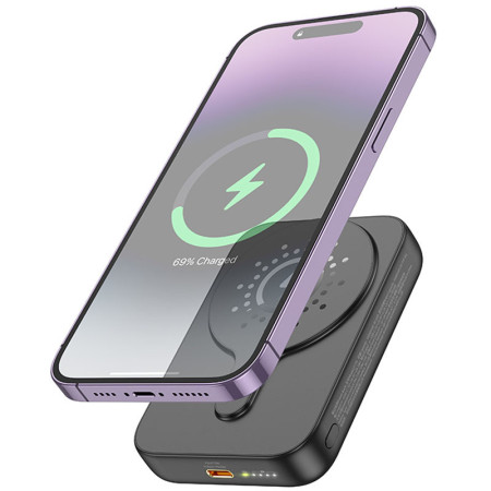 Портативная батарея (Power Bank) Hoco J117A Esteem PD20W magnetic 10000mAh Black