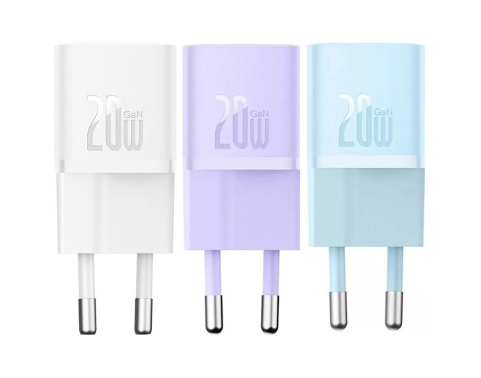 Мережеве зарядний пристрій Baseus GaN5 20W (CCGN050102) White