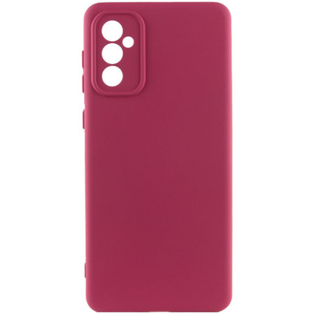 Чехол-силикон Getman Liquid Silk Full Camera Samsung Galaxy A56 5G (Бордовый / Marsala)