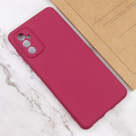 Чехол-силикон Getman Liquid Silk Full Camera Samsung Galaxy A56 5G (Бордовый / Marsala)