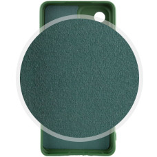 Чехол-силикон Getman Liquid Silk Full Camera Samsung Galaxy A56 5G (Зеленый / Dark green)