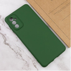 Чехол-силикон Getman Liquid Silk Full Camera Samsung Galaxy A56 5G (Зеленый / Dark green)