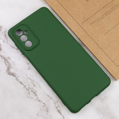 Чохол-силікон Getman Liquid Silk Full Camera Samsung Galaxy A56 5G (Зелений / Dark green)
