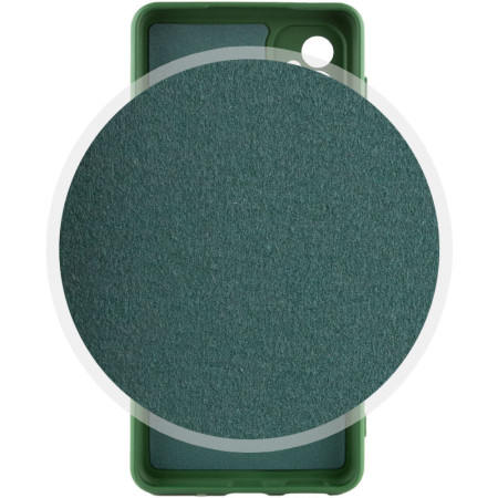Чехол-силикон Getman Liquid Silk Full Camera Samsung Galaxy A26 5G (Зеленый / Dark green)