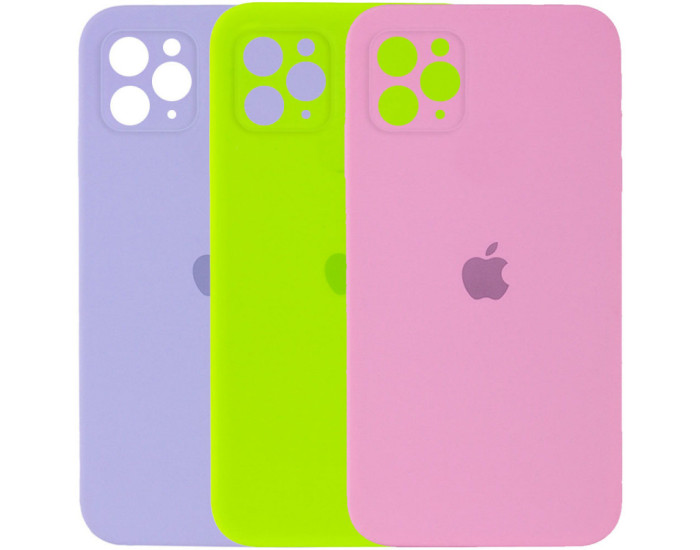 Чехол-силикон оригинал Square Cover Soft Matte Full Camera iPhone 11 Pro, Gray