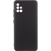 Чохол-силікон Getman Liquid Silk Full Camera Samsung Galaxy A71 (Чорний / Black)
