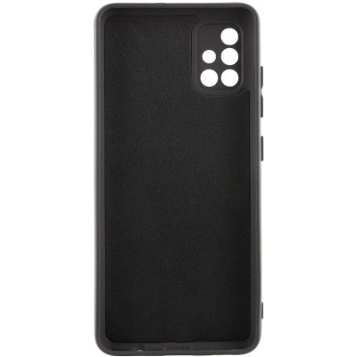 Чехол-силикон Getman Liquid Silk Full Camera Samsung Galaxy A71 (Черный / Black)