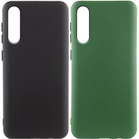 Чехол-силикон Getman Liquid Silk Full Camera Samsung Galaxy A50, A505, A30S, A307, A50S, A507 (Зеленый / Dark Green)