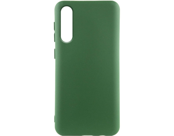 Чохол-силікон Getman Liquid Silk Full Camera Samsung Galaxy A50, A505, A30S, A307, A50S, A507 (Зелений / Dark Green)