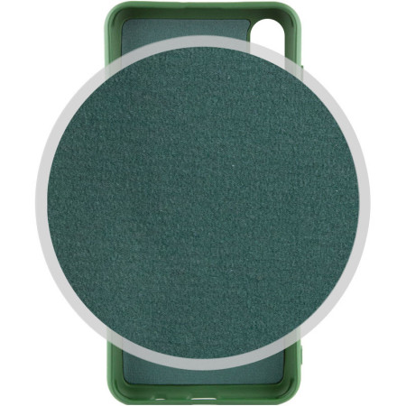 Чехол-силикон Getman Liquid Silk Full Camera Samsung Galaxy A50, A505, A30S, A307, A50S, A507 (Зеленый / Dark Green)