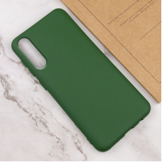 Чехол-силикон Getman Liquid Silk Full Camera Samsung Galaxy A50, A505, A30S, A307, A50S, A507 (Зеленый / Dark Green)