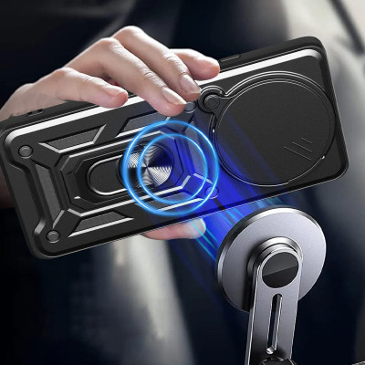 Чехол-Ударопрочный Camshield Serge Ring Xiaomi Redmi Note14 Pro 5G, Черный