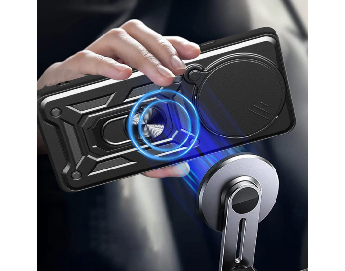 Чохол-Ударостійкий Camshield Serge Ring Redmi Note 14 Pro 5G, чорний
