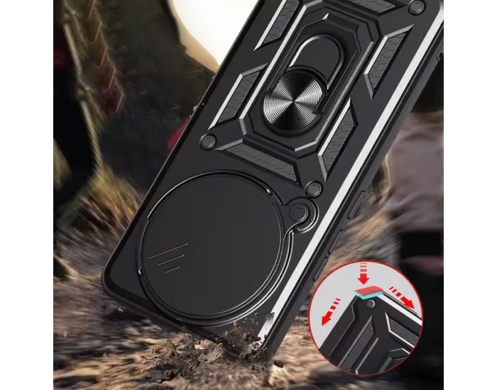 Чохол-Ударостійкий Camshield Serge Ring Redmi Note 14 Pro 5G, чорний