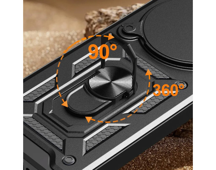 Чохол-Ударостійкий Camshield Serge Ring Redmi Note 14 Pro 5G, чорний