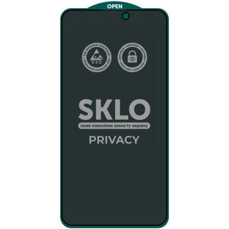 Защитное стекло SKLO 5D Privacy iPhone 15 Pro, Черный Защитное стекло SKLO 5D Privacy iPhone 15 Pro, Черный