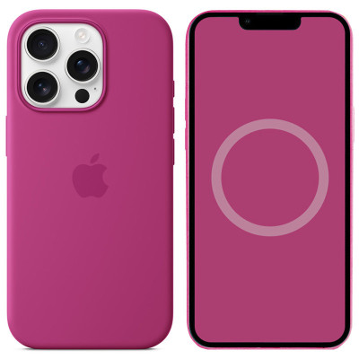 Чохол-силікон оригінал Silicone Case with Magsafe and Animation iPhone 16 Pro Max Star Fruite