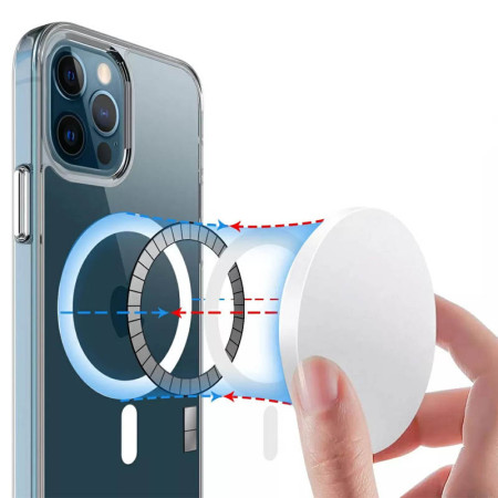 Чехол-силикон Space Case with MagSafe Apple iPhone 12 / 12 Pro Прозрачный