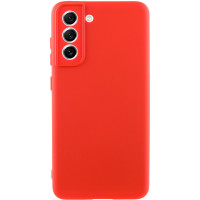 Чехол-силикон Silicone Cover Lakshmi Full Camera Samsung S21 FE, G990 (Красный / Red) (Класс B)