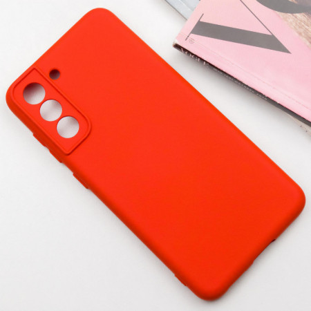 Чехол-силикон Silicone Cover Lakshmi Full Camera Samsung S21 FE, G990 (Красный / Red) (Класс B)