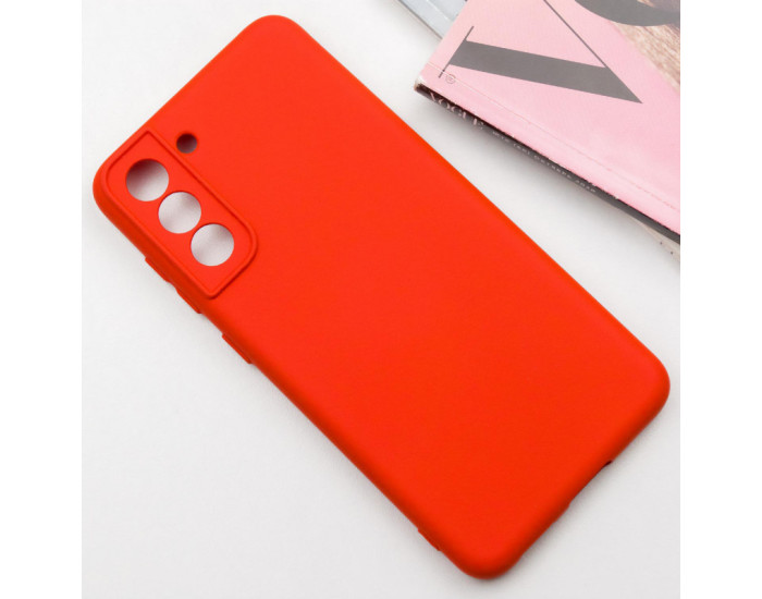 Чохол-силікон Silicone Cover Lakshmi Full Camera Samsung S21 FE, G990 (Червоний / Red)