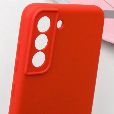 Чехол-силикон Silicone Cover Lakshmi Full Camera Samsung S21 FE, G990 (Красный / Red) (Класс B)