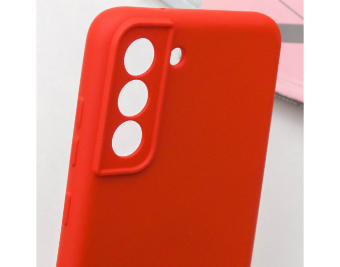 Чохол-силікон Silicone Cover Lakshmi Full Camera Samsung S21 FE, G990 (Червоний / Red)