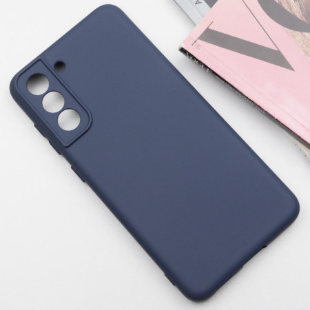 Чехол-силикон Silicone Lakshmi Full Camera Samsung S21 FE, G990, (Темно-синий / Dark Blue)