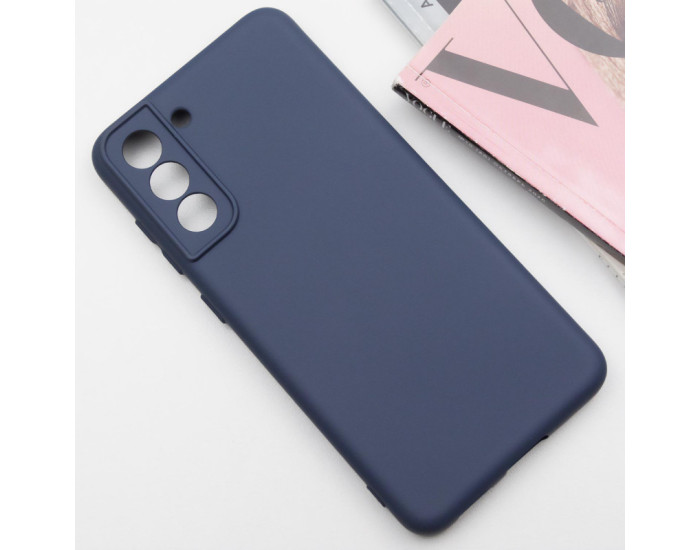 Чохол-силікон Silicone Lakshmi Full Camera Samsung S21 FE, G990, (Темно-синій / Dark Blue)