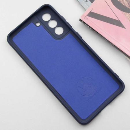 Чехол-силикон Silicone Lakshmi Full Camera Samsung S21 FE, G990, (Темно-синий / Dark Blue)