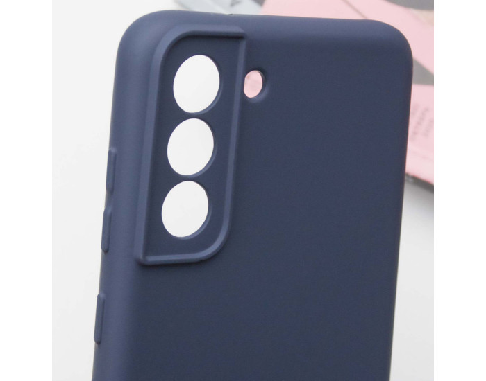 Чохол-силікон Silicone Lakshmi Full Camera Samsung S21 FE, G990, (Темно-синій / Dark Blue)