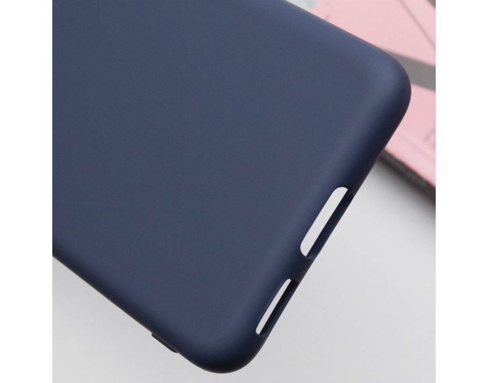 Чохол-силікон Silicone Lakshmi Full Camera Samsung S21 FE, G990, (Темно-синій / Dark Blue)