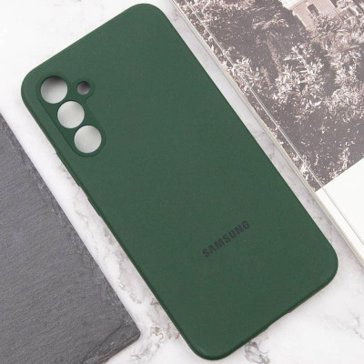 Чохол-силікон Silicone Lakshmi Full Camera (AAA) with Logo Samsung S721B S24 FE, (Зелений / Cyprus Green)