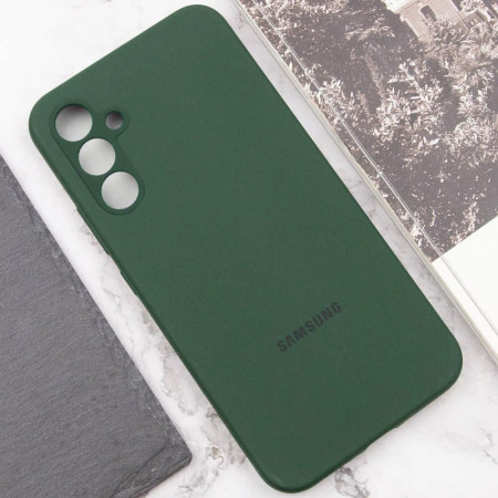 Чехол-силикон Silicone Lakshmi Full Camera (AAA) with Logo Samsung S721B S24FE, (Зеленый / Cyprus Green)