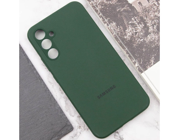 Чохол-силікон Silicone Lakshmi Full Camera (AAA) with Logo Samsung S721B S24 FE, (Зелений / Cyprus Green)