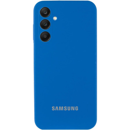 Чехол-силикон Silicone Lakshmi Full Camera (AAA) with Logo Samsung S721B S24FE, (Темно-синий / Midnight blue)