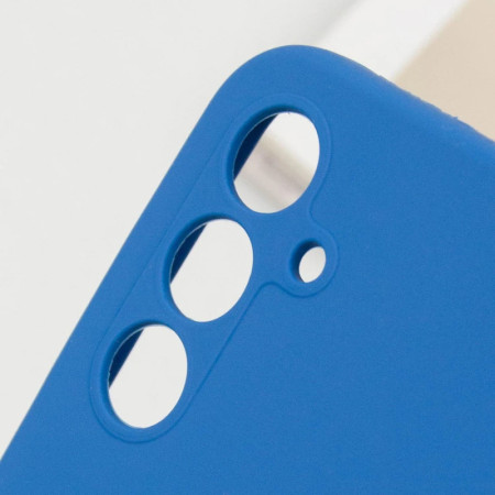 Чехол-силикон Silicone Lakshmi Full Camera (AAA) with Logo Samsung S721B S24FE, (Темно-синий / Midnight blue)