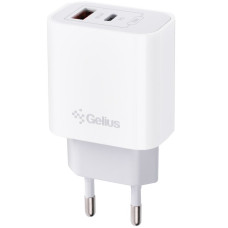 Сетевое зарядное устройство Gelius Merge GP-HC060 GAN USB+Type-C 35W (QC/PD/PPS) White