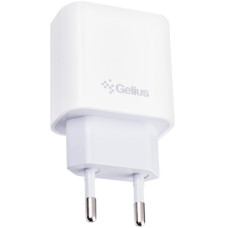 Мережеве зарядний пристрій Gelius Merge GP-HC060 GAN USB+Type-C 35W (QC/PD/PPS) White