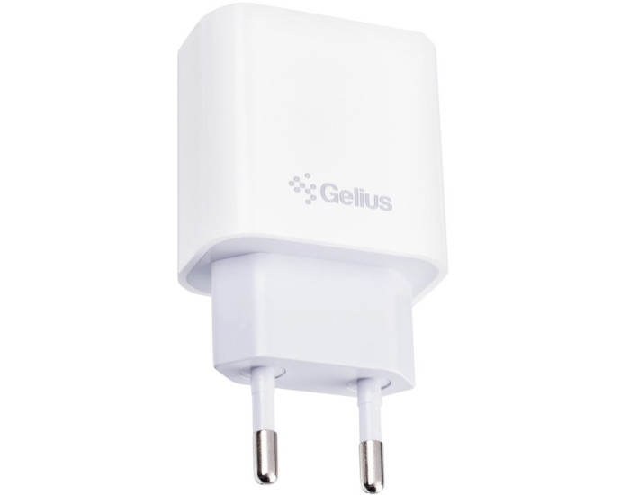 Мережеве зарядний пристрій Gelius Merge GP-HC060 GAN USB+Type-C 35W (QC/PD/PPS) White