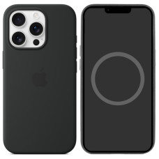 Чехол-силикон оригинал Silicone Case with Magsafe and Animation iPhone 16 Pro Black