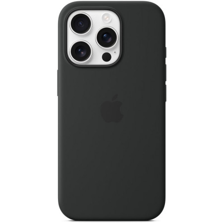Чехол-силикон оригинал Silicone Case with Magsafe and Animation iPhone 16 Pro Black