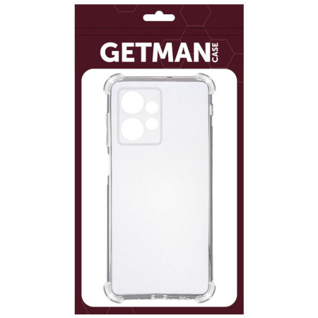 Чехол-силикон Getman Ease logo усиленные углы Xiaomi Redmi Note 13 4G, Прозрачный (Класс А)