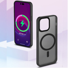Чехол-силикон Metal Buttons Apple iPhone 14 Pro, Черный
